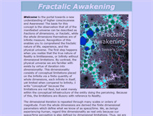 Tablet Screenshot of fractalicawakening.com